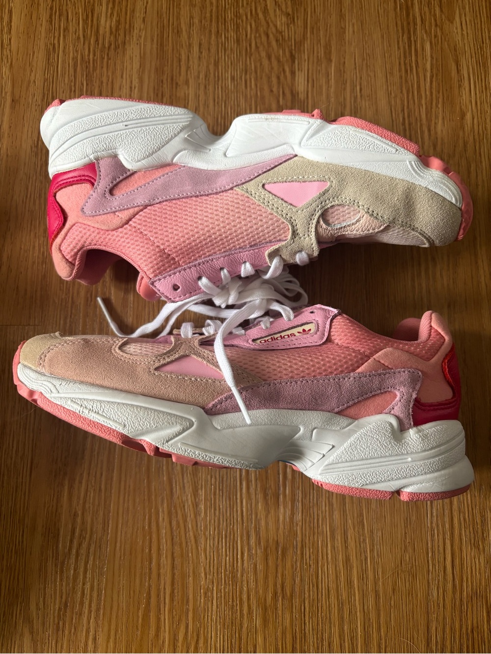 adidas Pink Ombre Low-Top Chunky Sneakers